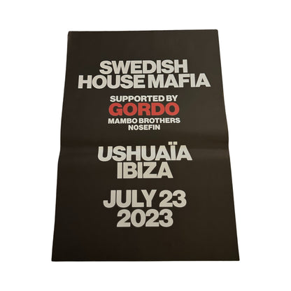 Swedish House Mafia ~ Genuine Ushuaia Ibiza Framed Dj Artwork | Hi Ibiza | Luxury Black Frame
