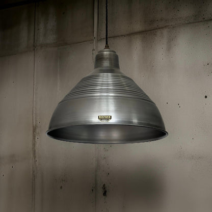 Burnham XXL ~ Pewter Industrial Shade Pendant Set Light ~ 20 Inch