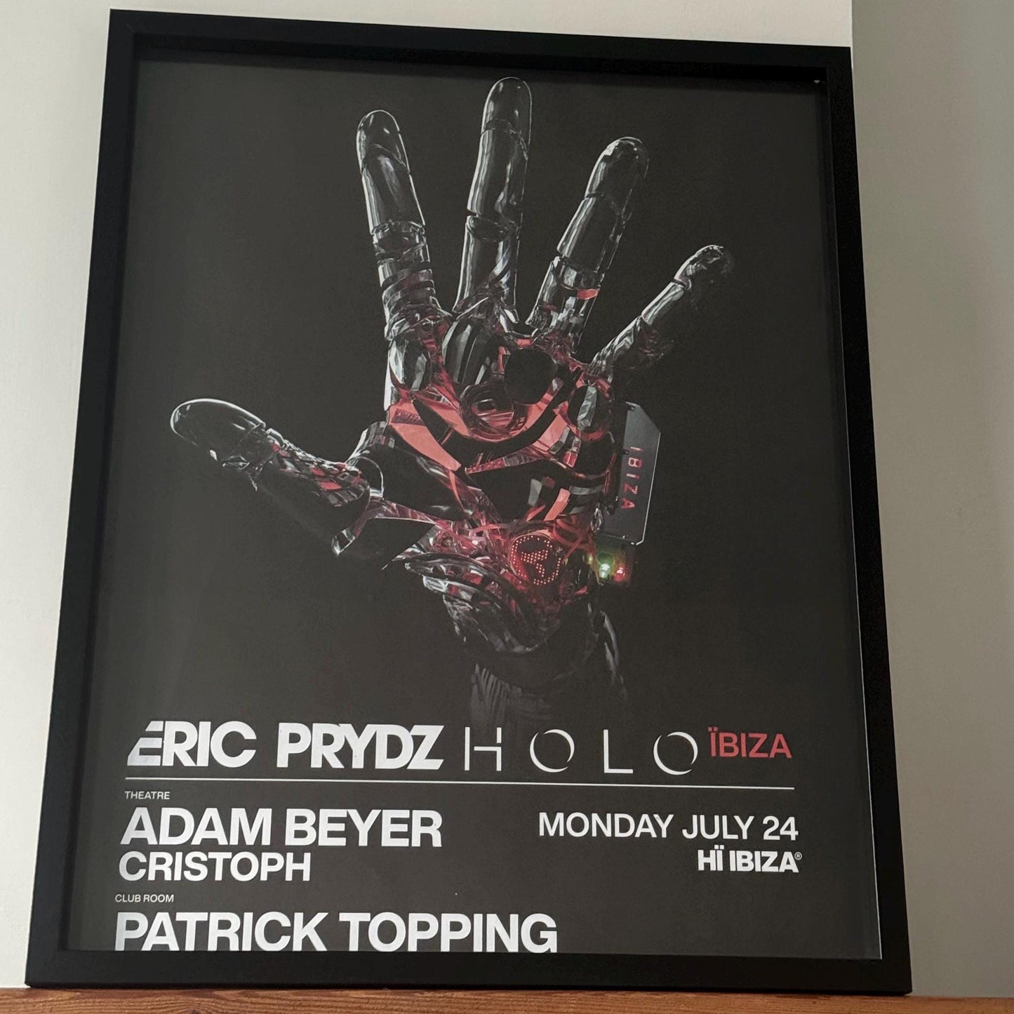 Eric Prydz ~ Genuine Ibiza Framed Dj Artwork | Hi Ibiza | Luxury Black Frame