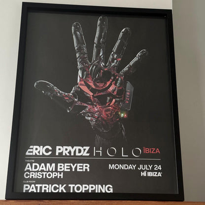 Eric Prydz ~ Genuine Ibiza Framed Dj Artwork | Hi Ibiza | Luxury Black Frame