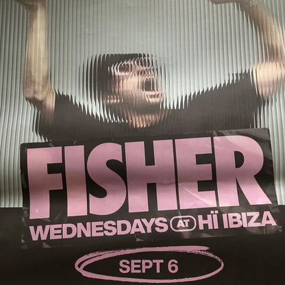 Fisher ~ Genuine Ibiza Framed Dj Artwork | Hi Ibiza | Luxury Black Frame