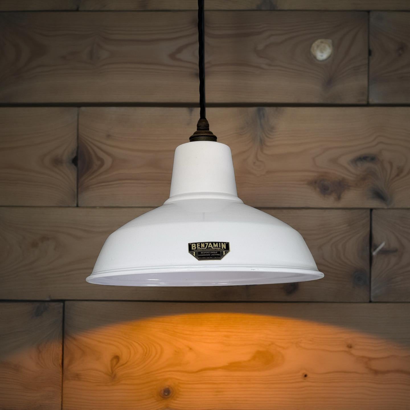 Filby ~ Original White RLM Reflector Lampshade Pendant Set Light ~ 12.5 Inch