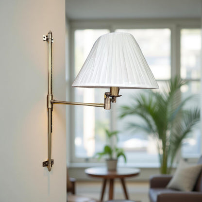 Solid Antique Brass Wall Sconce Industrial Vintage Light | Dining Room | Kitchen Table