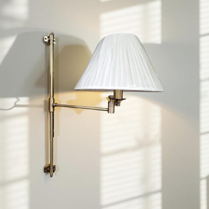 Solid Antique Brass Wall Sconce Industrial Vintage Light | Dining Room | Kitchen Table