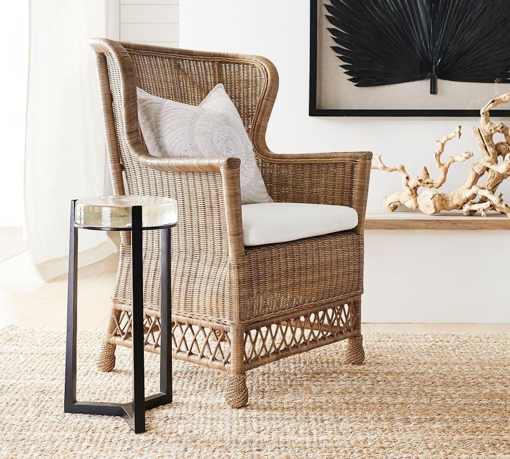 Solid Glass Round Accent Side Coffee Table Retro