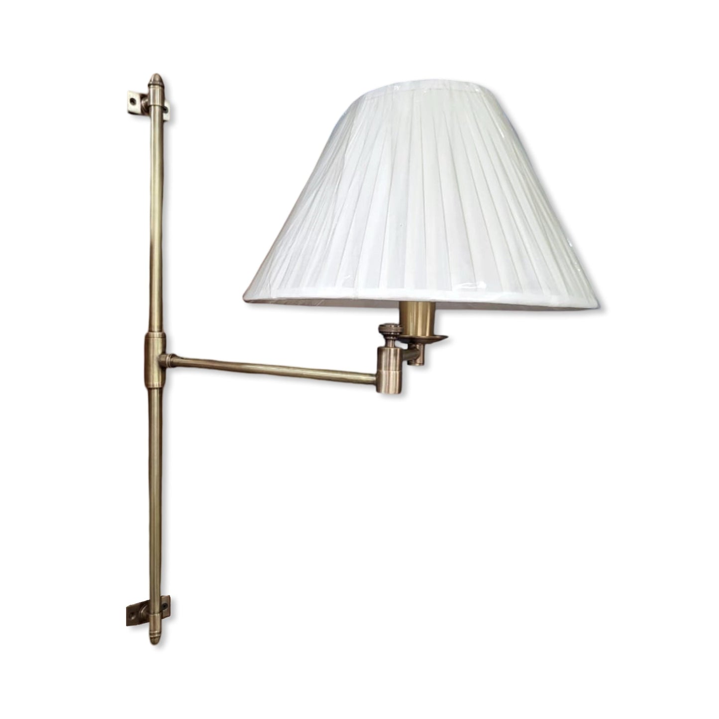 Solid Antique Brass Wall Sconce Industrial Vintage Light | Dining Room | Kitchen Table