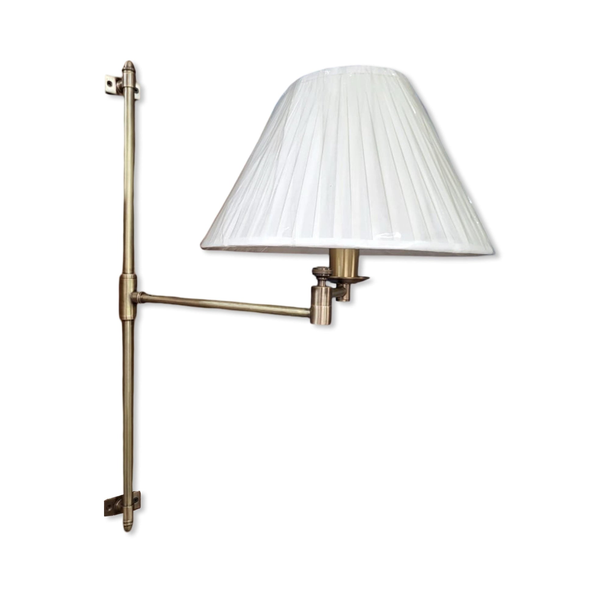 Solid Antique Brass Wall Sconce Industrial Vintage Light | Dining Room | Kitchen Table