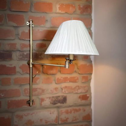 Solid Antique Brass Wall Sconce Industrial Vintage Light | Dining Room | Kitchen Table