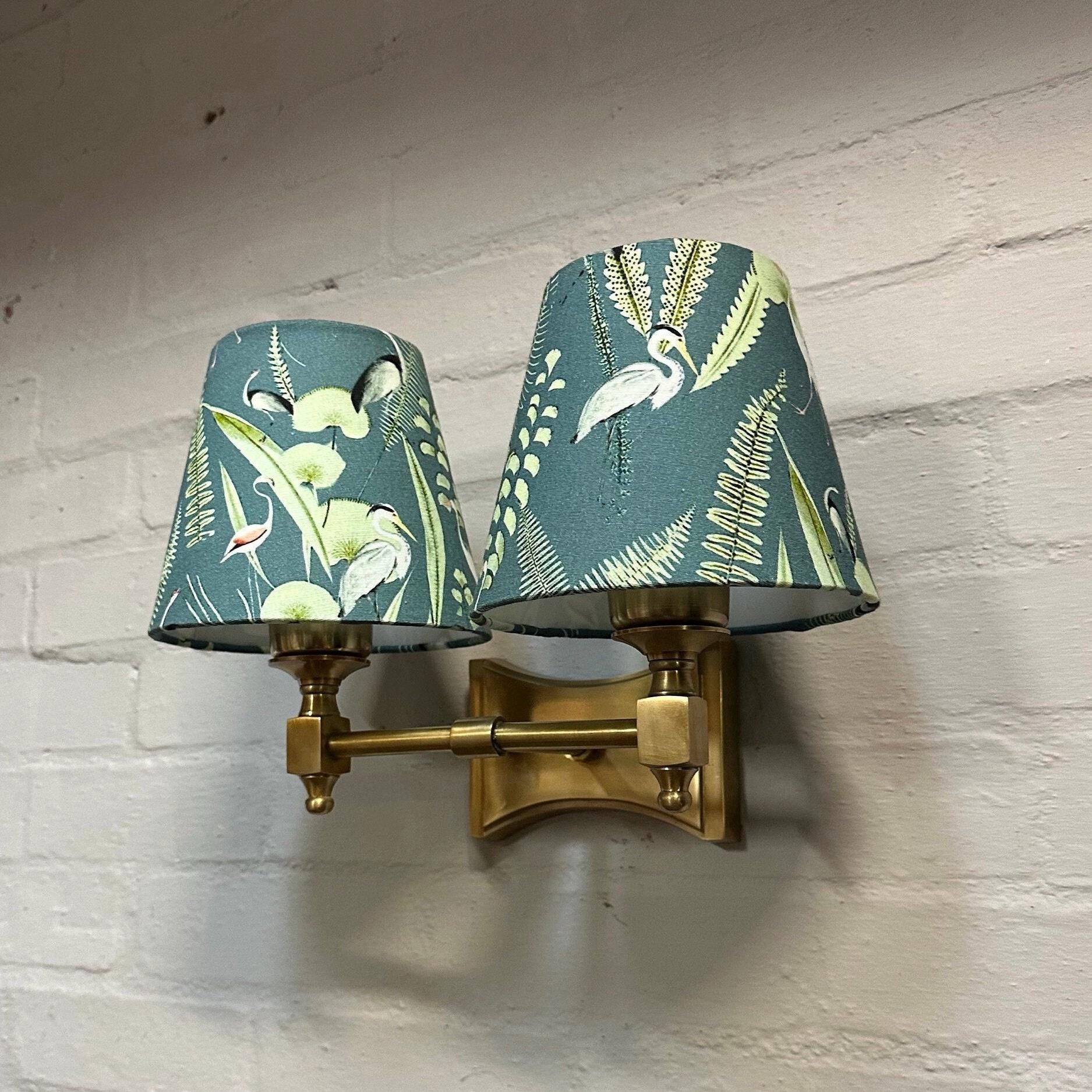 Double Antique Brass Wall Sconce Industrial Vintage Light