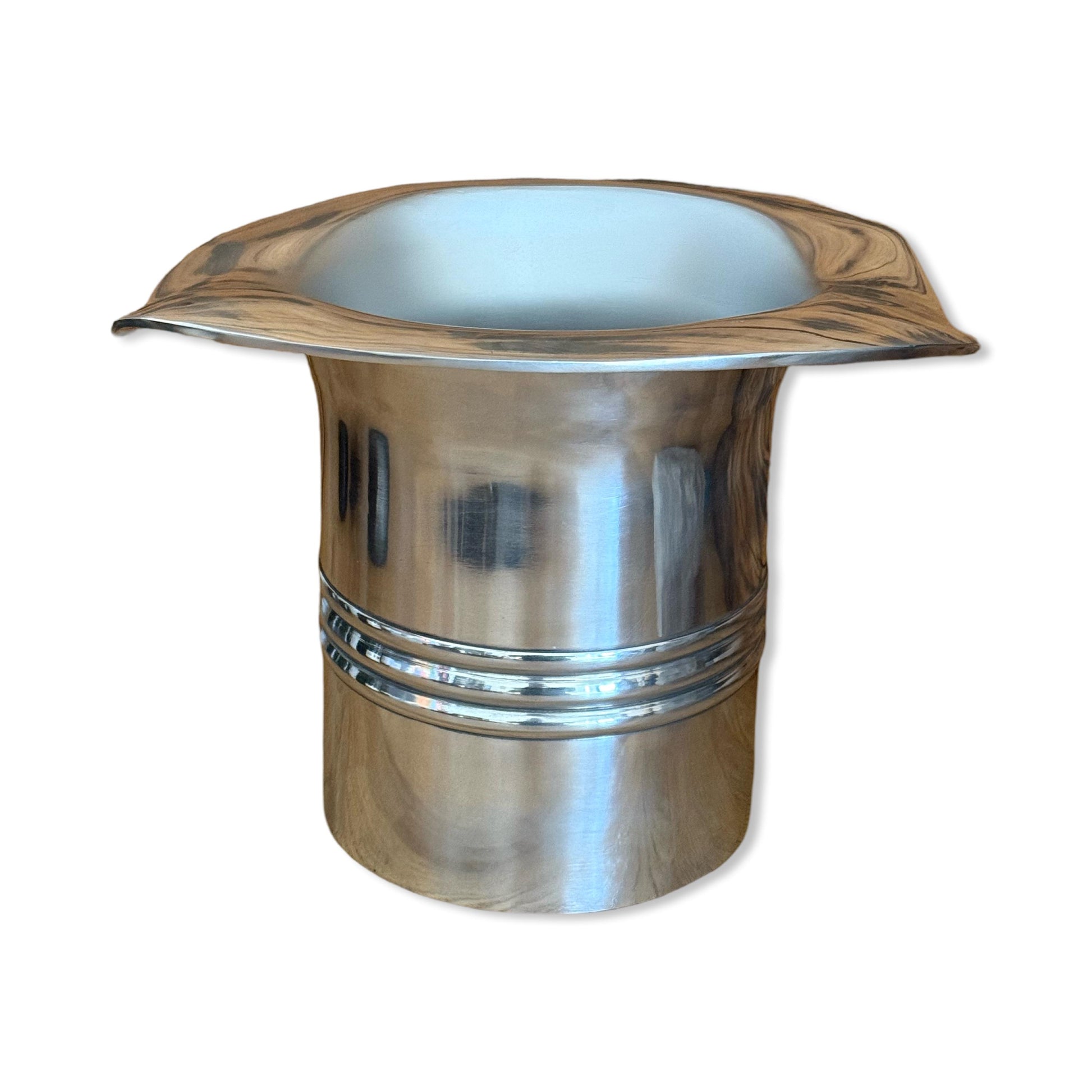 XL Top Hat ~ Solid Cast Engraved Champagne Ice Bucket | Wine Cooler Bath