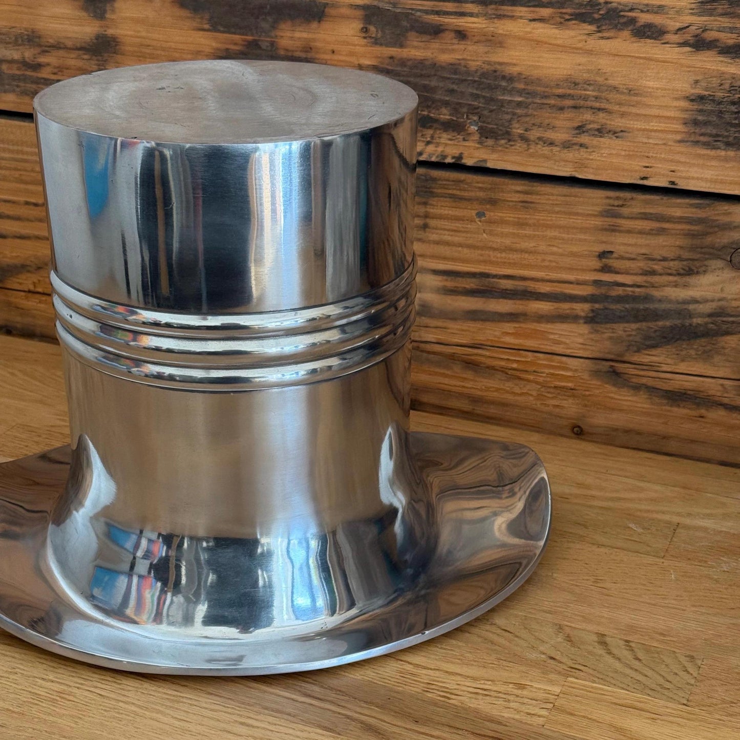XL Top Hat ~ Solid Cast Engraved Champagne Ice Bucket | Wine Cooler Bath