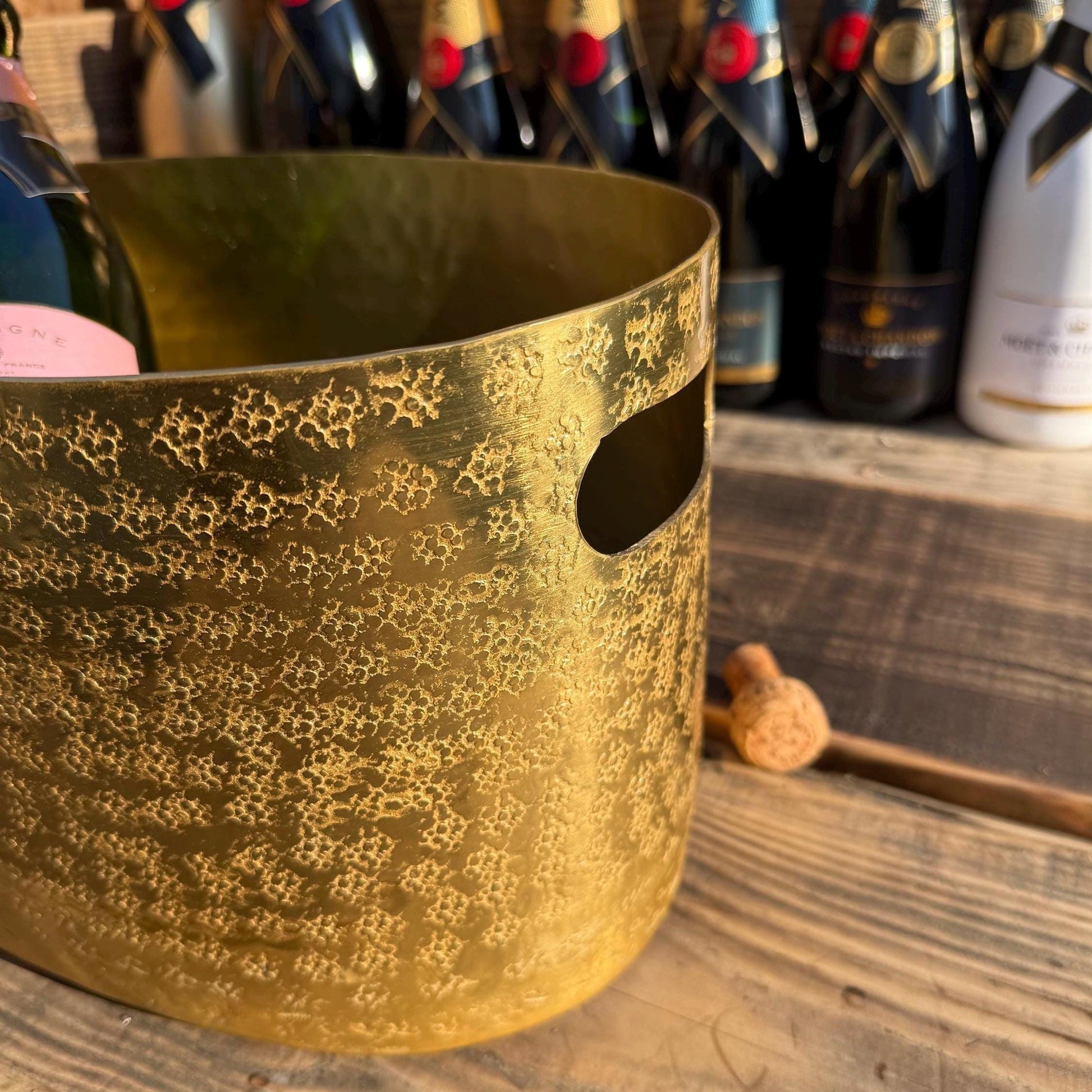 Antique Brass Champagne Ice Bucket | Wine Cooler