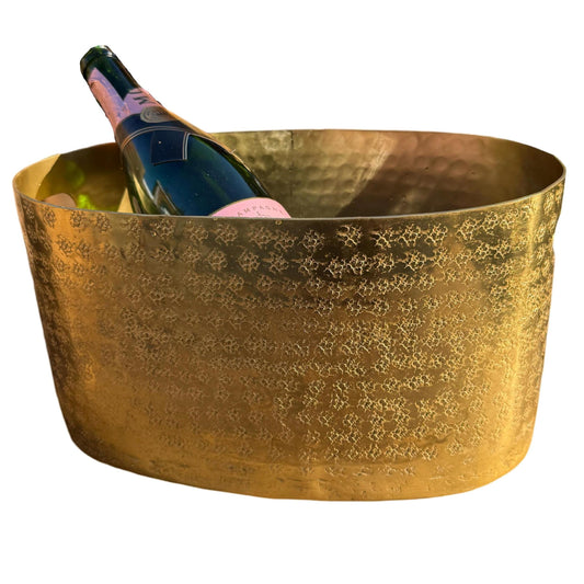 Antique Brass Champagne Ice Bucket | Wine Cooler
