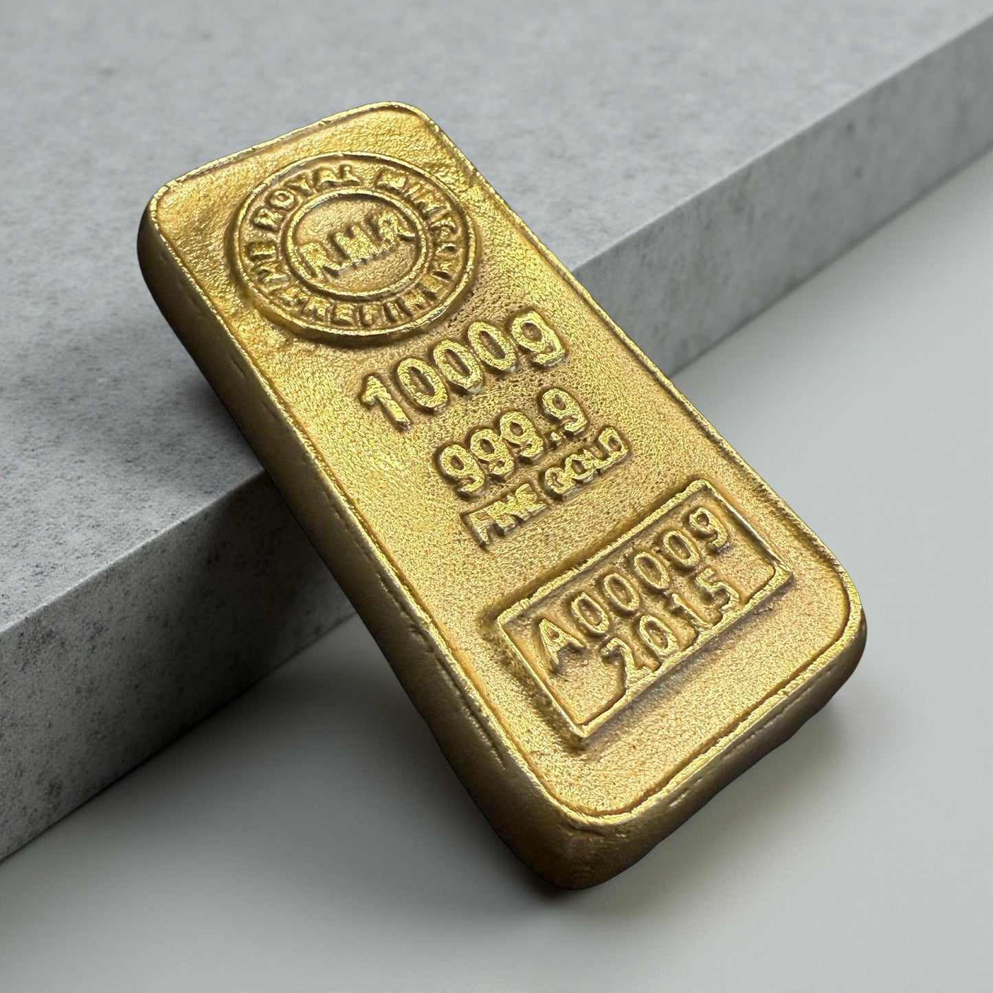 Cast Iron Gold Bullion Bar Paper Weight