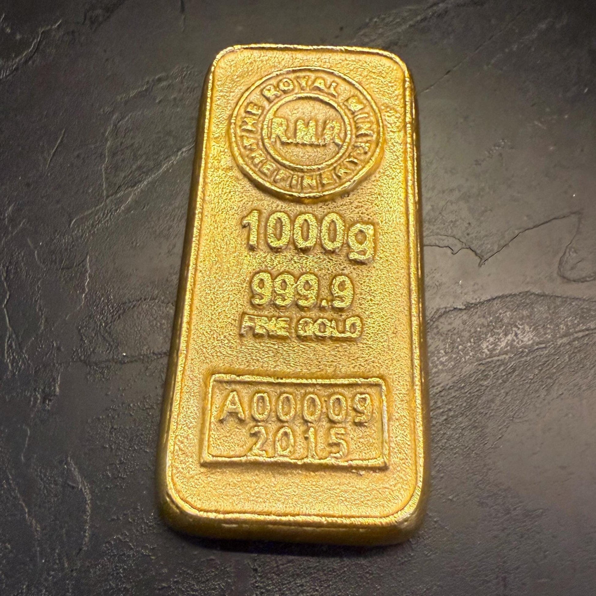 Cast Iron Gold Bar Bullion Paper Weight Door Stop