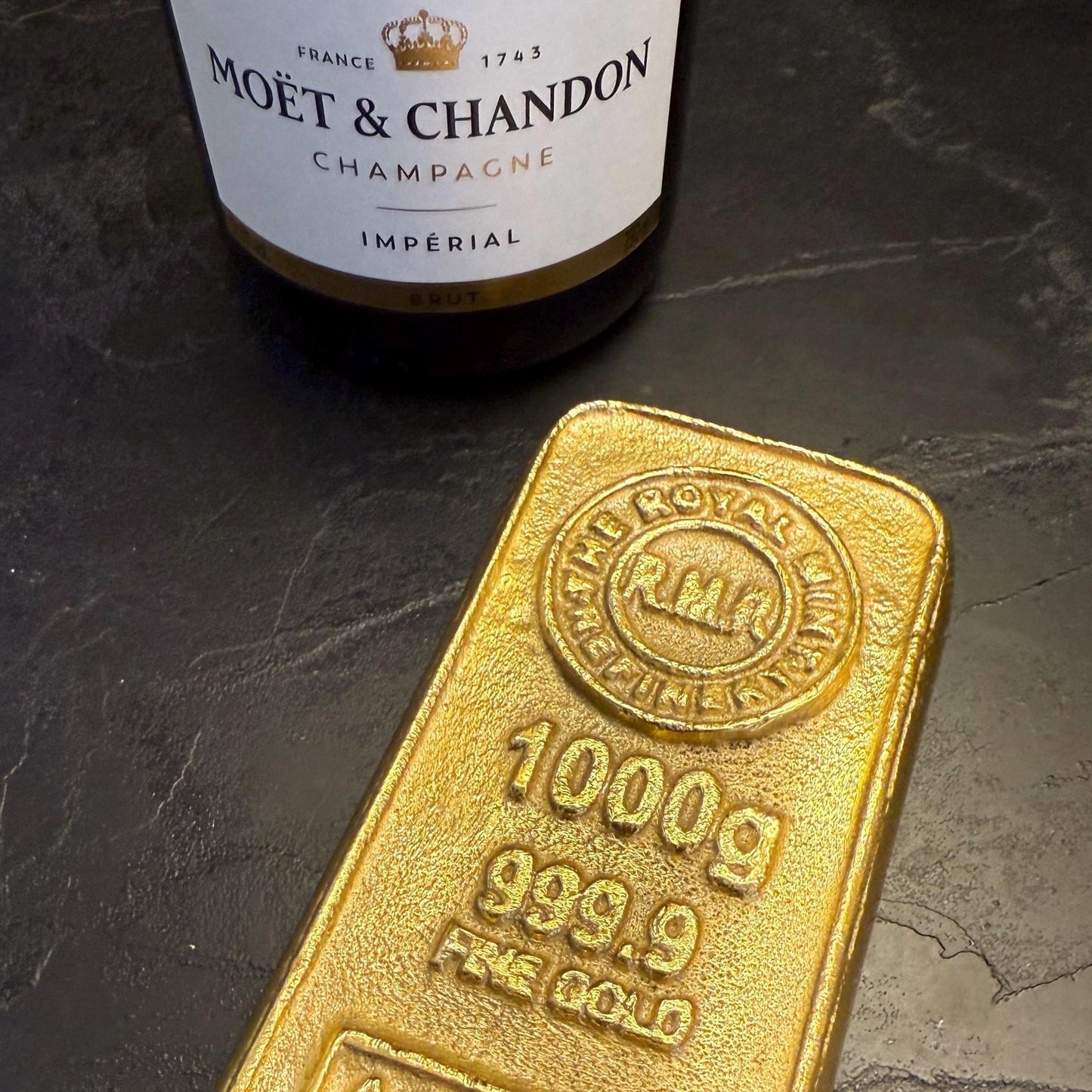 Cast Iron Gold Bar Bullion Paper Weight Door Stop