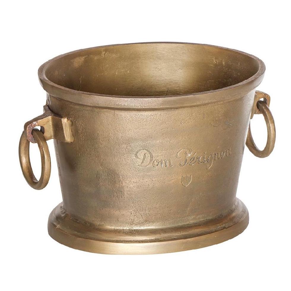 Dom Perignon **Pre Order** Antique Brass Great Gatsby ~ Solid Cast Engraved Champagne Ice Bucket | Wine Cooler