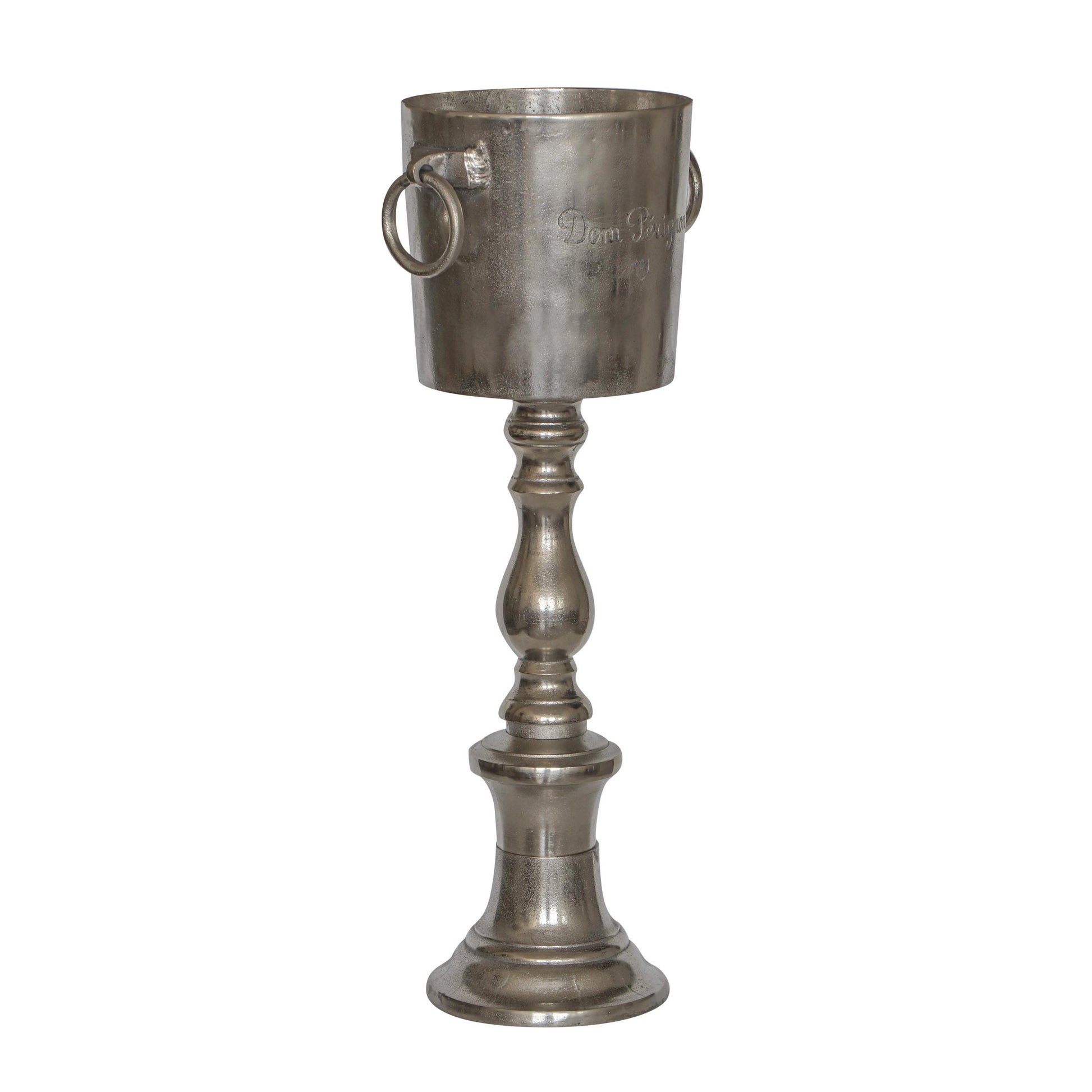 Dom Perignon ~ Solid Cast Engraved Champagne Large Standing Ice Bucket | Wine Cooler Bath