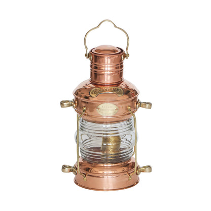 Solid Copper & Brass Anchor Table Lamp Maritime Ship Lantern Boat Light