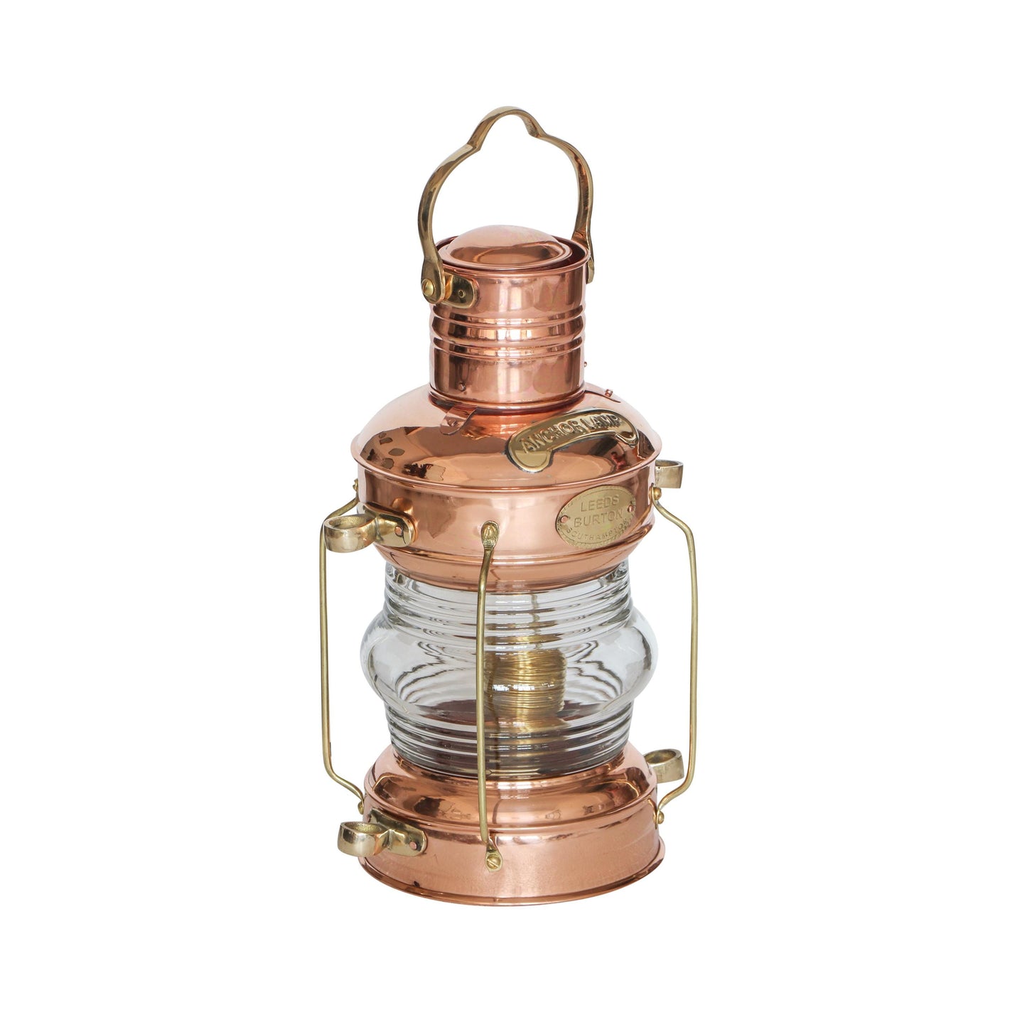 Solid Copper & Brass Anchor Table Lamp Maritime Ship Lantern Boat Light