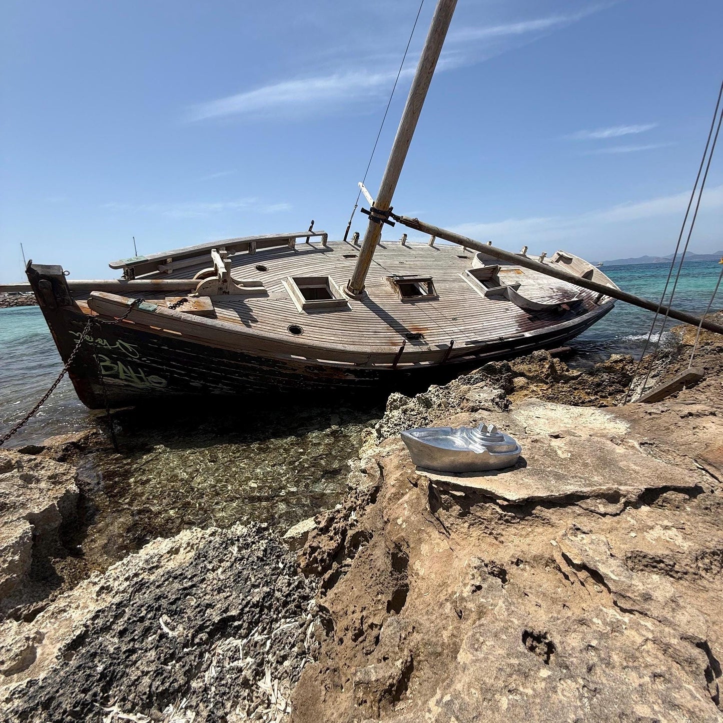 Boat Ocean Yacht Liner Polished Handcrafted Cast Aluminium Ashtray - Nautical Vintage Style Navy Cigar Holder Ashtray - Heavy Cigarette tray