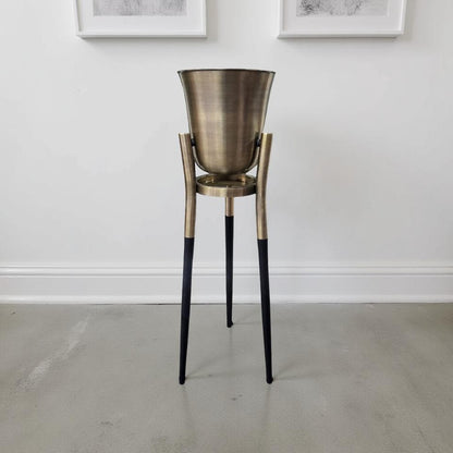 Rocket Champagne & Wine Cooler Antique Brass ~ Floor Standing Ice Bucket