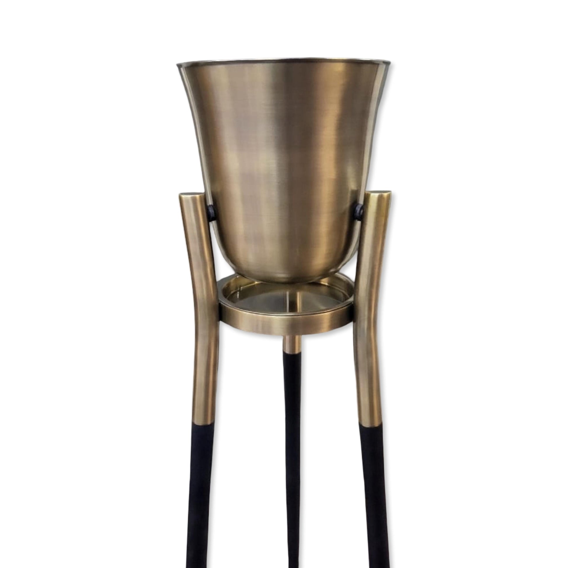 Rocket Champagne & Wine Cooler Antique Brass ~ Floor Standing Ice Bucket