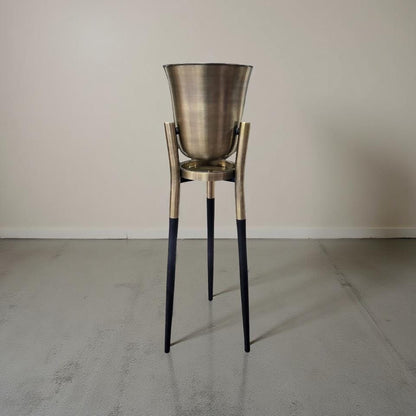Rocket Champagne & Wine Cooler Antique Brass ~ Floor Standing Ice Bucket