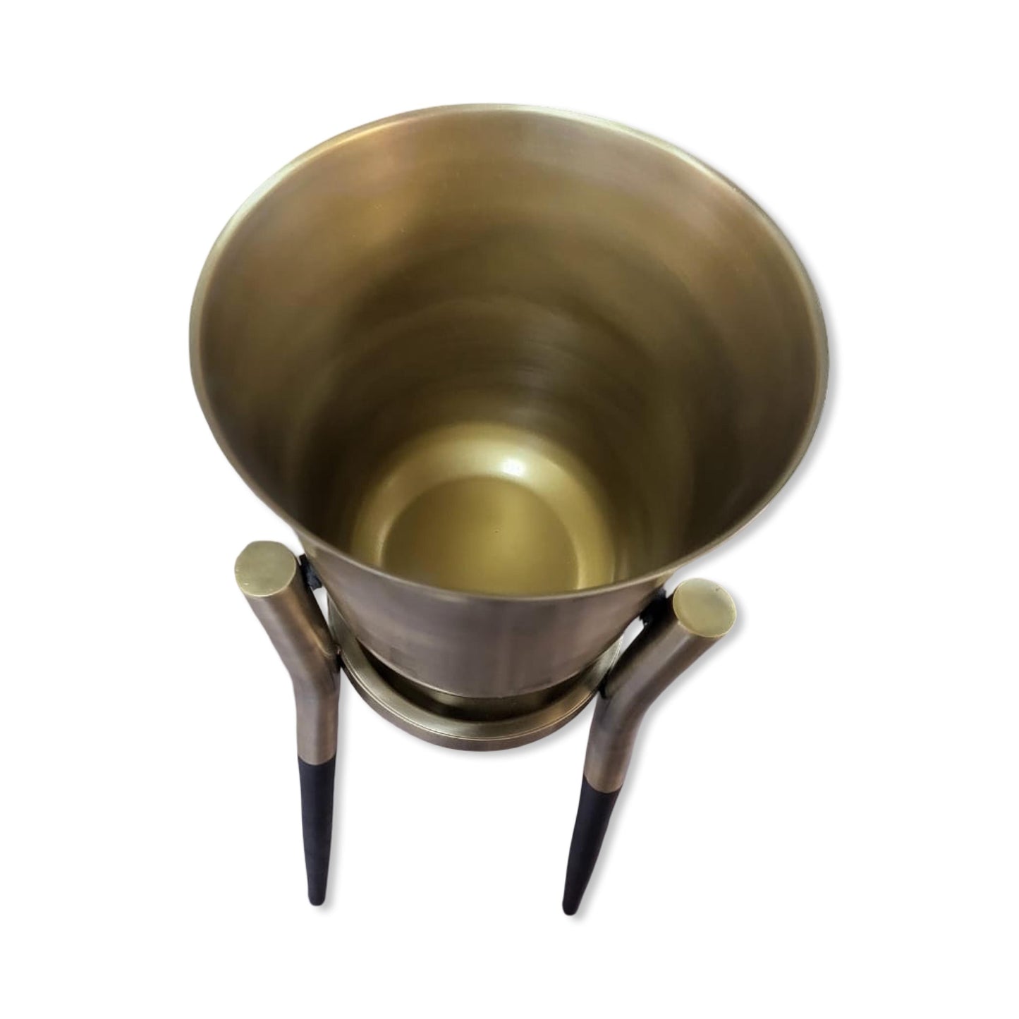 Rocket Champagne & Wine Cooler Antique Brass ~ Floor Standing Ice Bucket