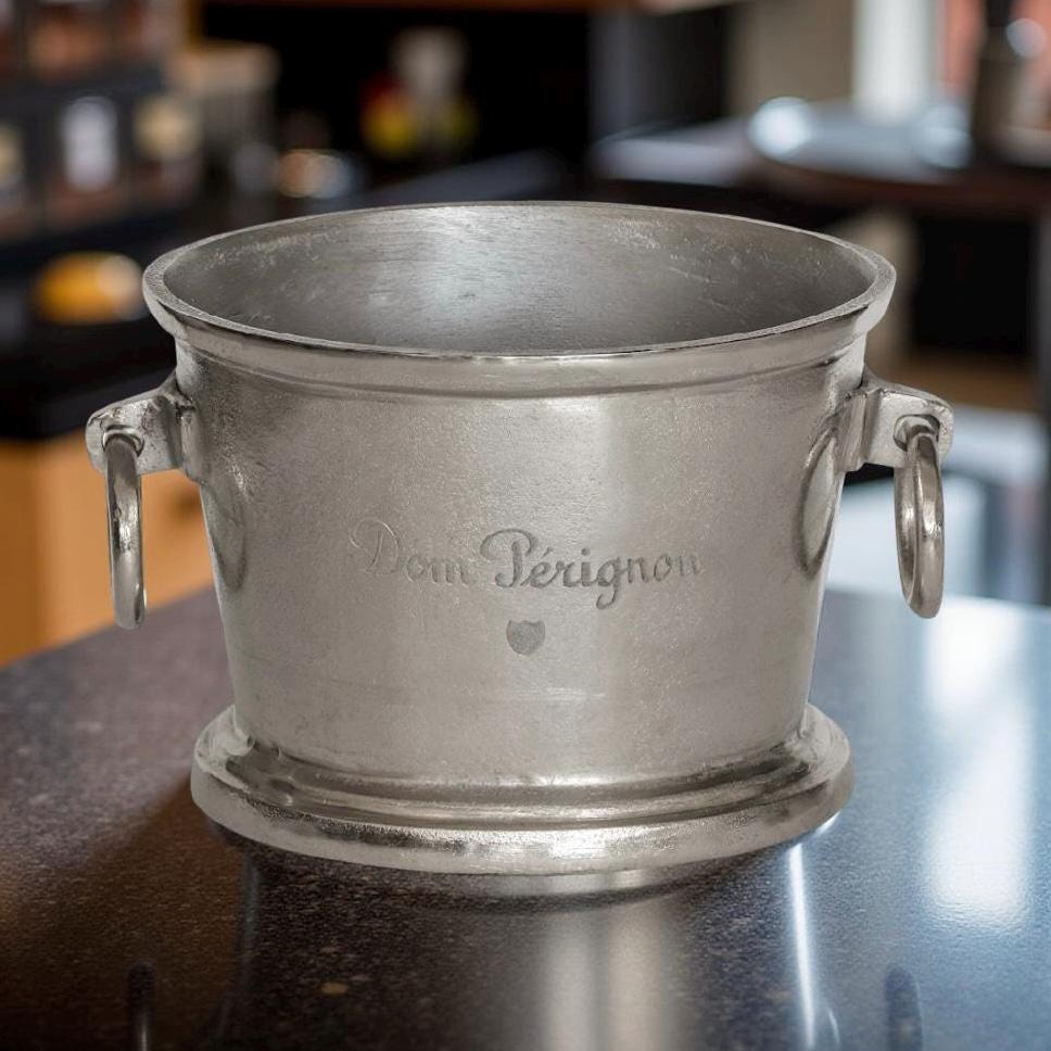 Dom Perignon Great Gatsby ~ Solid Cast Engraved Champagne Large Ice Bucket | Wine Cooler Bath