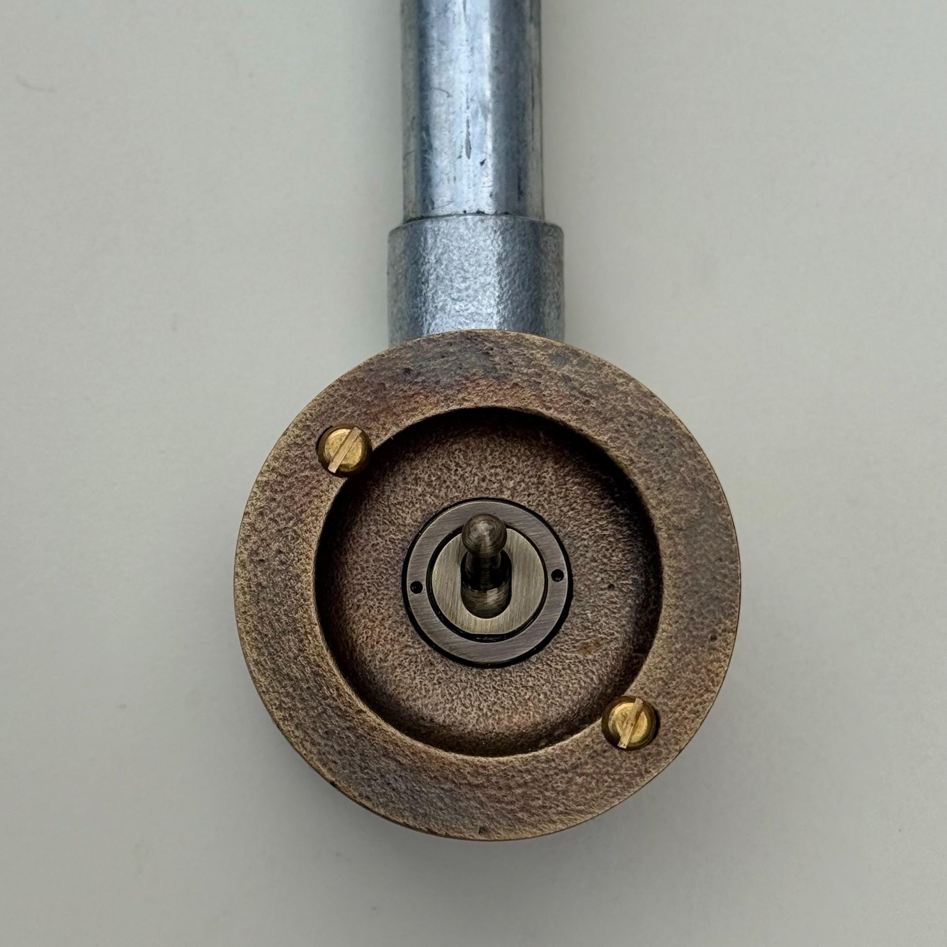 Single Gang Bronze Solid Cast Conduit Metal Light Switch Industrial 2 Way - BS EN Approved Vintage Crabtree 1950’s Style