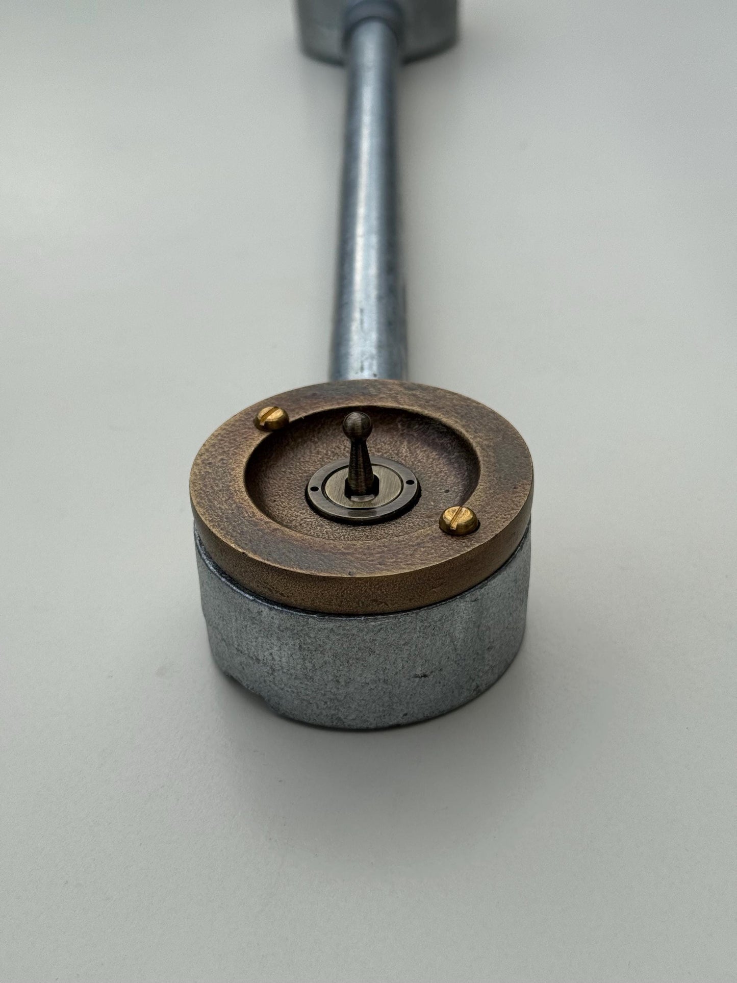 Single Gang Bronze Solid Cast Conduit Metal Light Switch Industrial 2 Way - BS EN Approved Vintage Crabtree 1950’s Style