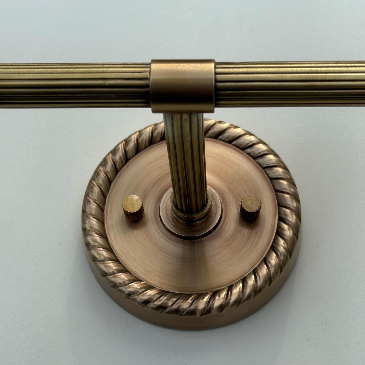 Felbrigg ~ Double Antique Brass Wall Sconce Industrial Vintage Light