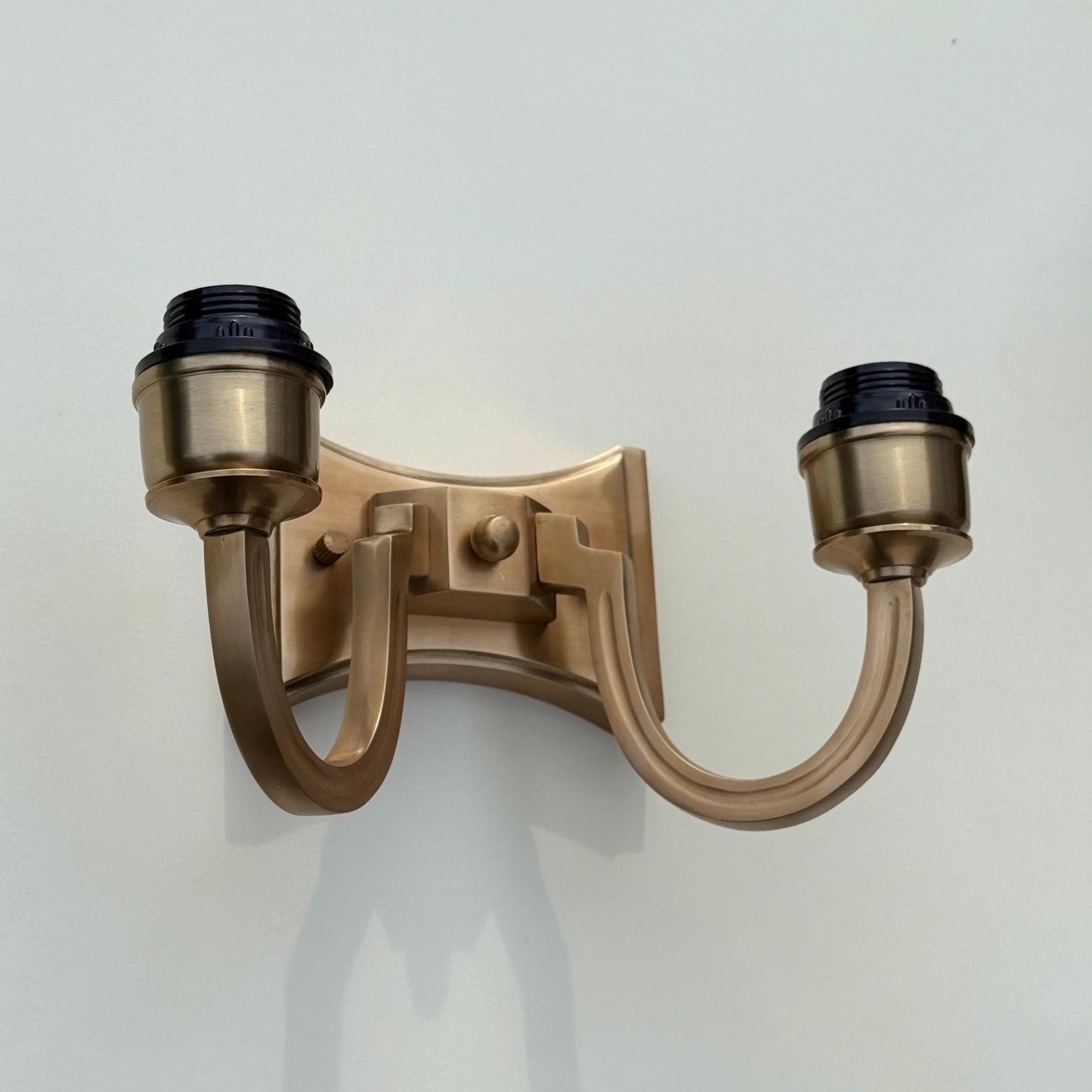 Double Antique Brass Wall Sconce Industrial Vintage Light *Factory Second*