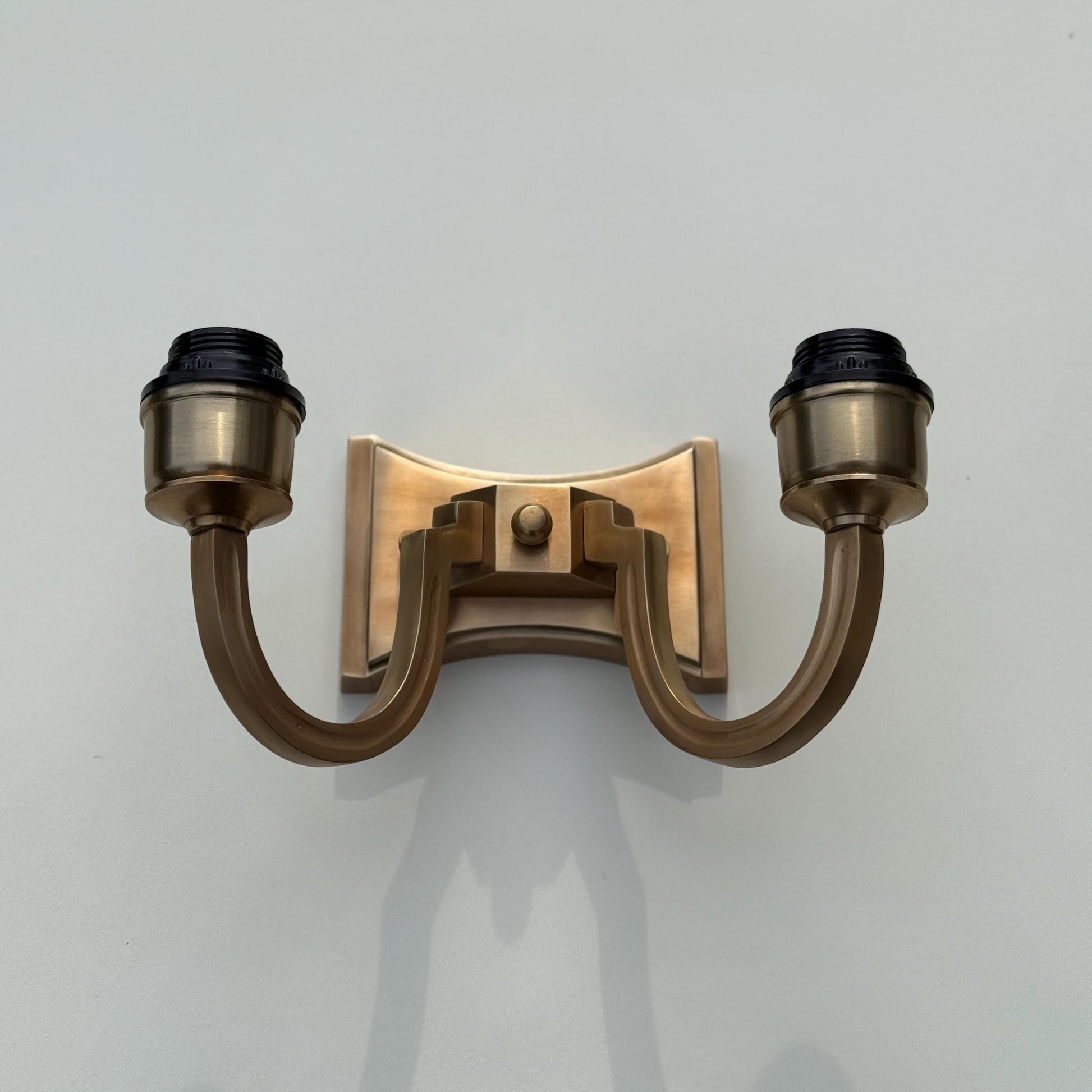 Double Antique Brass Wall Sconce Industrial Vintage Light *Factory Second*