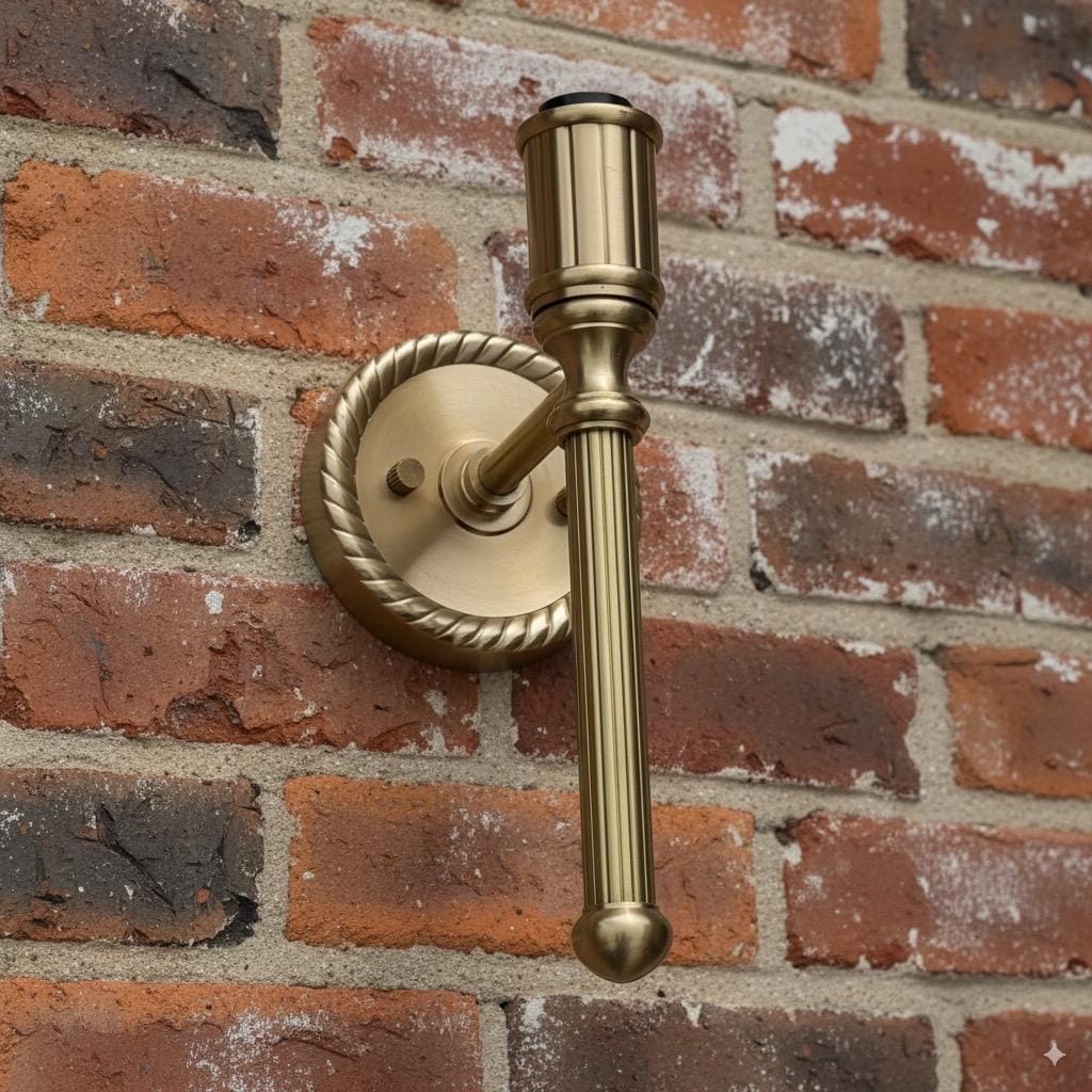 Antique Brass Wall Sconce Industrial Vintage Light | Dining Room