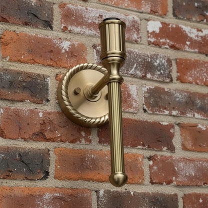 Antique Brass Wall Sconce Industrial Vintage Light | Dining Room