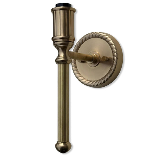 Antique Brass Wall Sconce Industrial Vintage Light | Dining Room