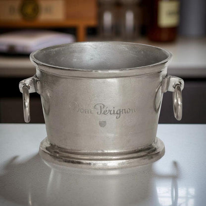 Dom Perignon Great Gatsby ~ Solid Cast Engraved Champagne Large Ice Bucket | Wine Cooler Bath