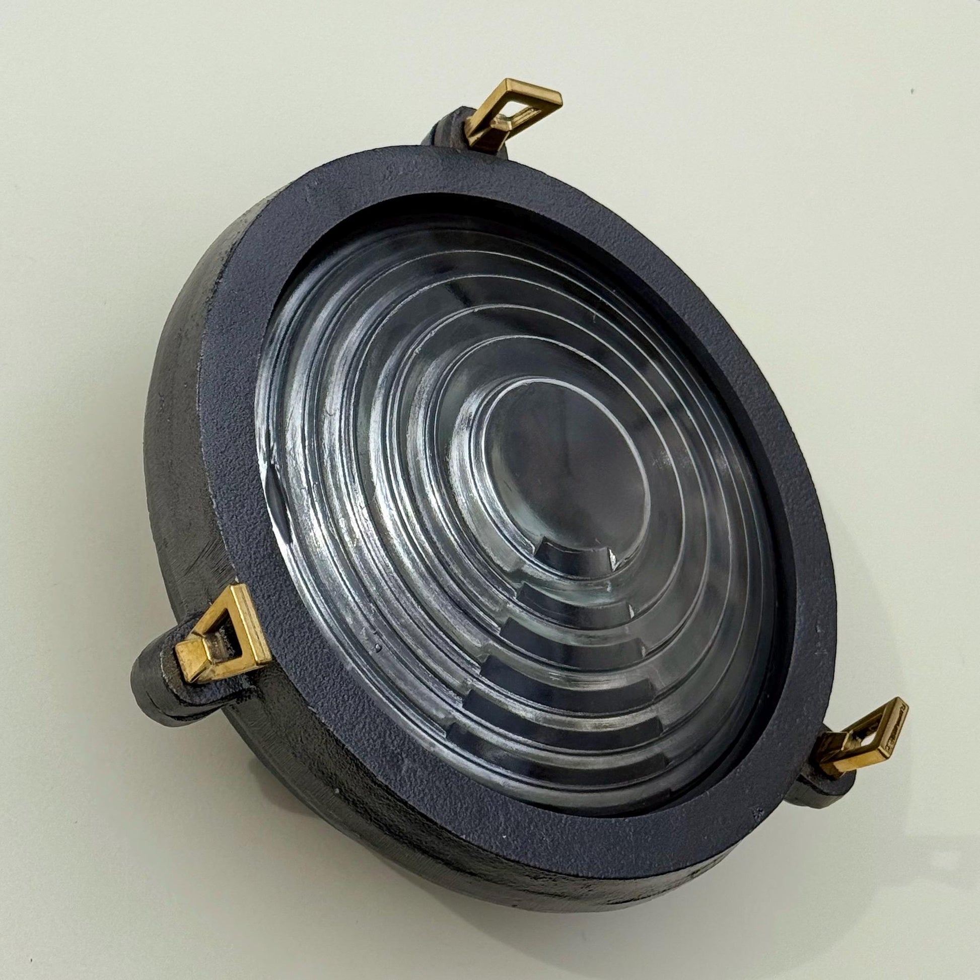 Wroxham ~ Solid Cast Pewter Round Bulkhead Industrial Wall Light House | Ceiling Bathroom | Outdoor Garden