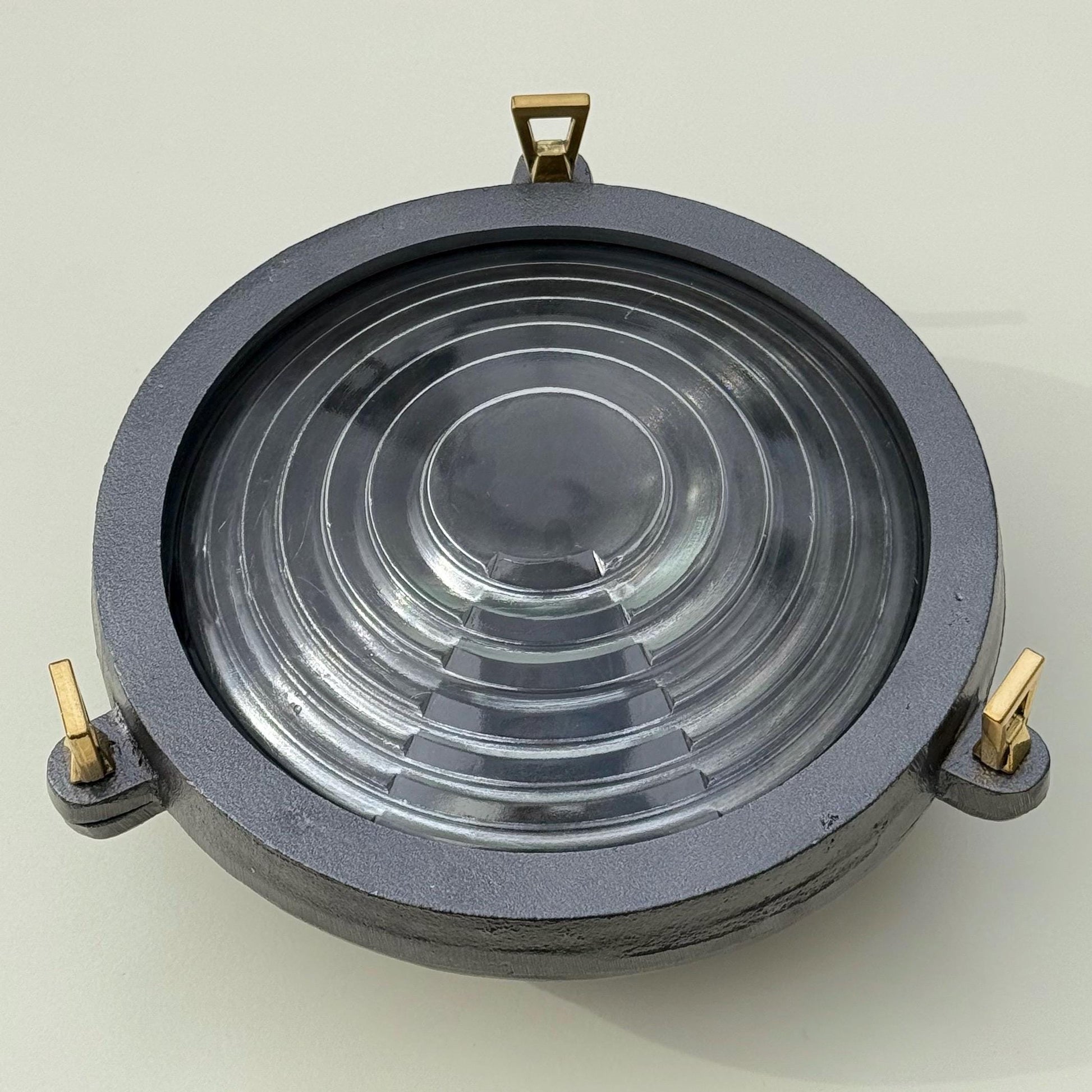 Wroxham ~ Solid Cast Pewter Round Bulkhead Industrial Wall Light House | Ceiling Bathroom | Outdoor Garden