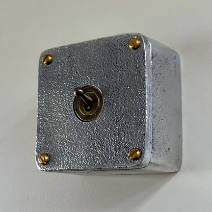 Single Gang Solid Cast Metal Surface Mounted Conduit Light Switch Industrial 2 Way - BS EN Approved Vintage Crabtree