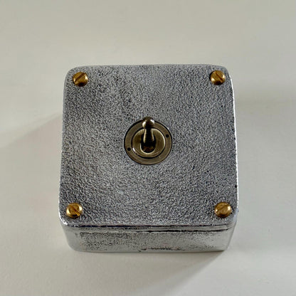 Single Gang Solid Cast Metal Surface Mounted Conduit Light Switch Industrial 2 Way - BS EN Approved Vintage Crabtree