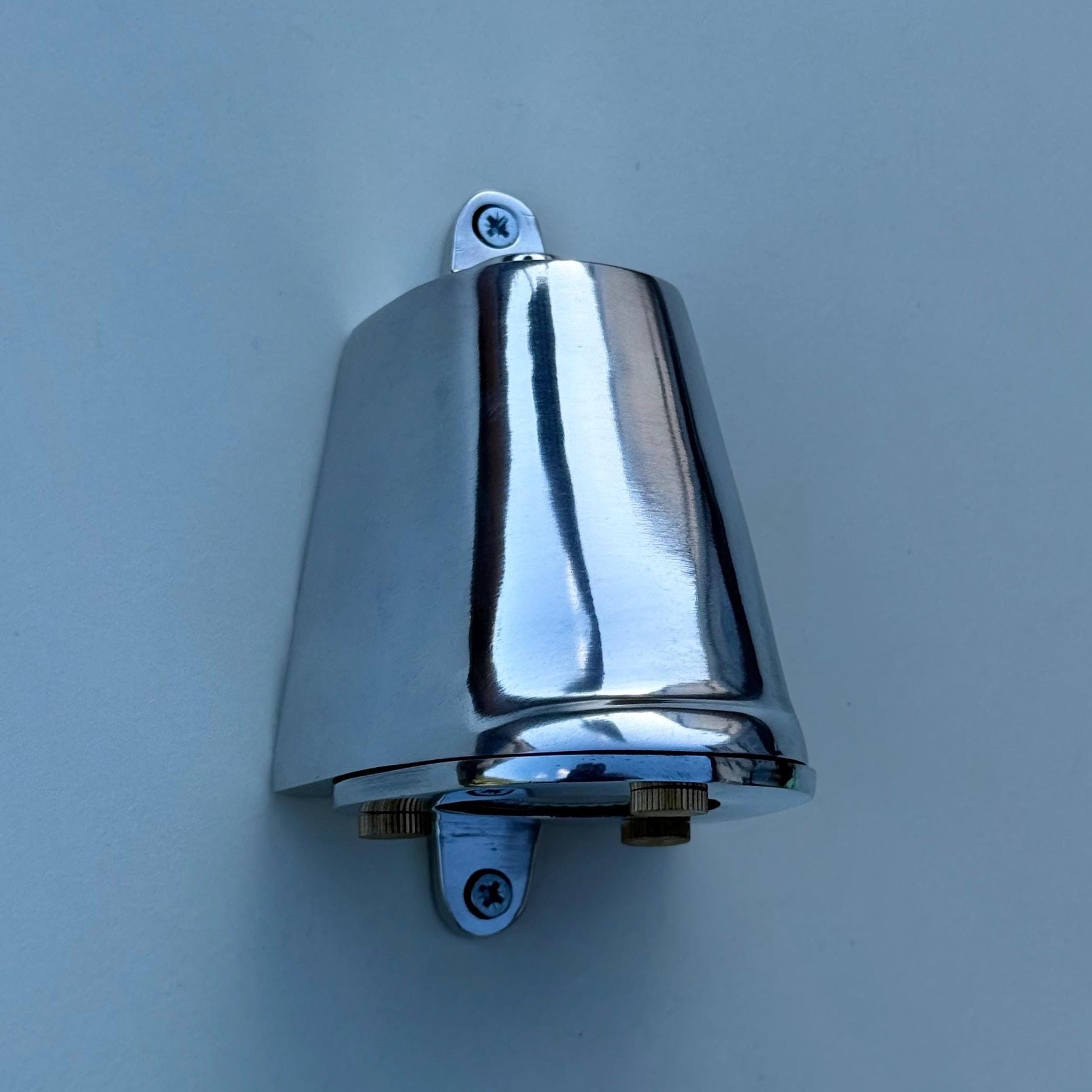 Holt ~ Polished Aluminium | Mast Down Light Industrial Ship Sconce Marine Bulkhead Hand Crafted Wall Nautical Passage Way Philips 3.8W LED