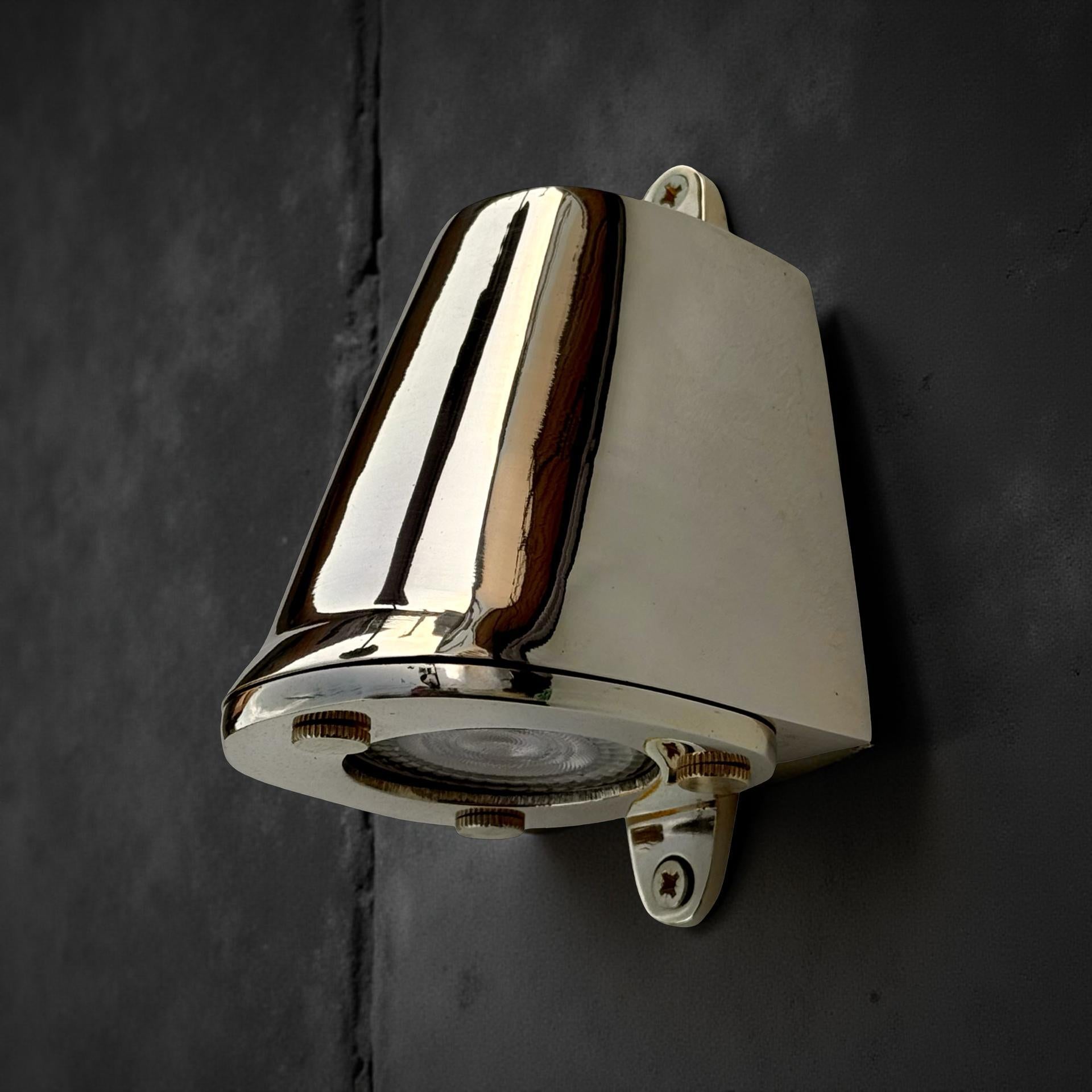 Holt ~ Solid Brass Wall Light ~ Outdoor & Bathroom Mast Down ~ 5 Inch