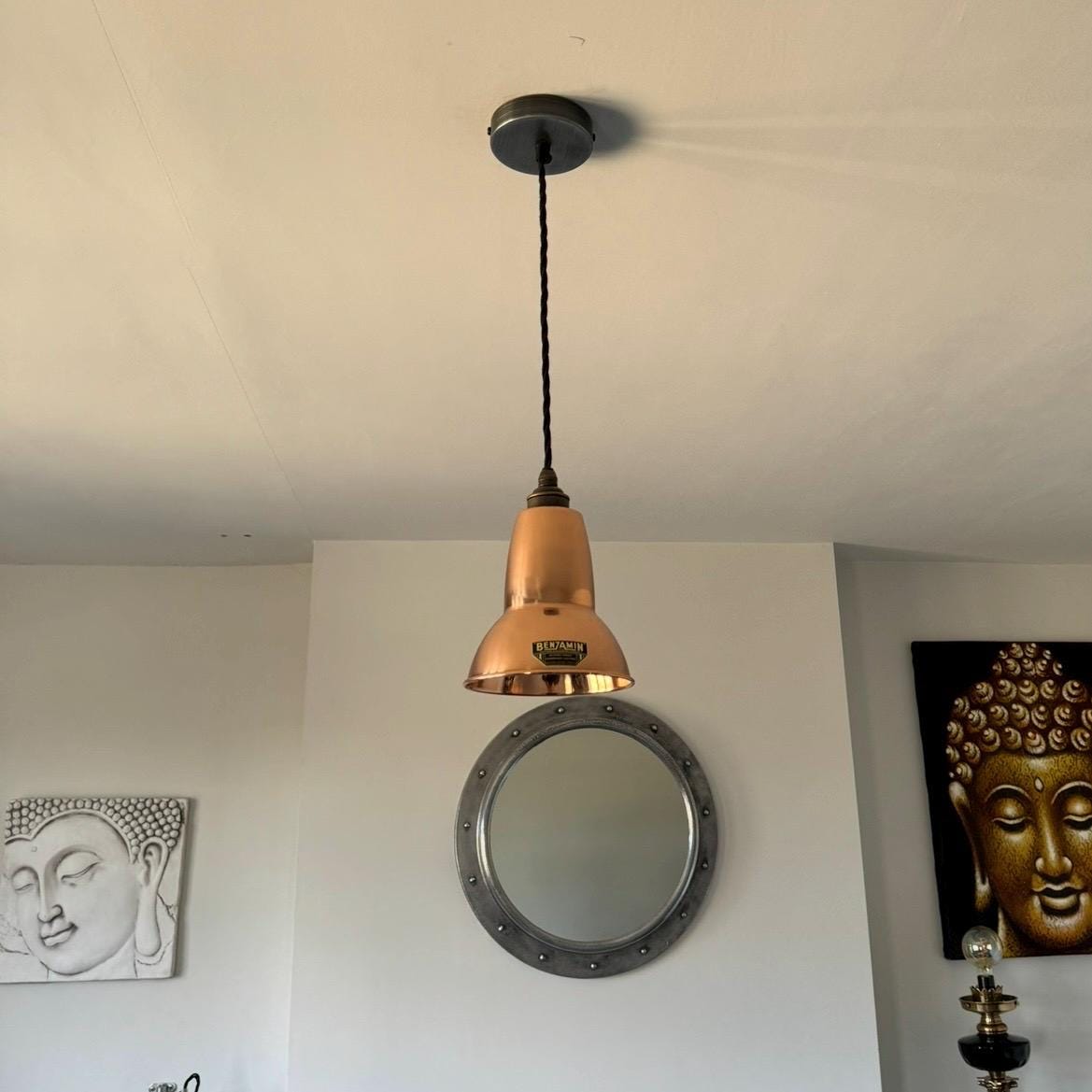 Alby - Solid Copper Lampshade Pendant Set Light - 6 Inch
