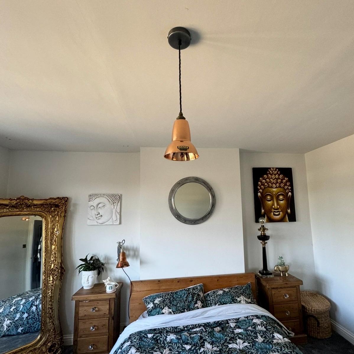 Alby - Solid Copper Lampshade Pendant Set Light - 6 Inch