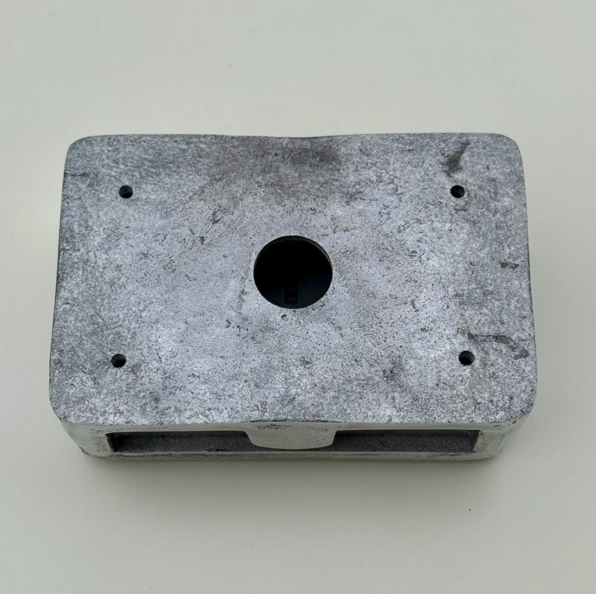 Brushed Steel Double Switched 13A Power Socket Grey Insert 230V 2 Gang 2G Socket Cast Metal Conduit Switch Industrial - BS EN Approved