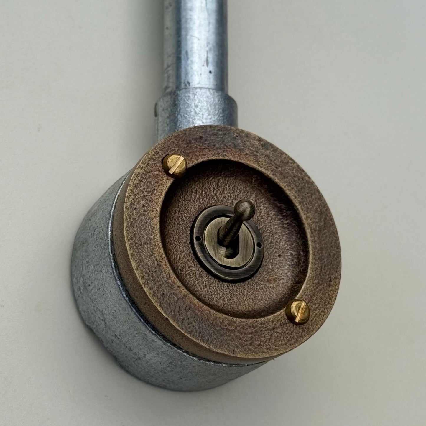 Single Gang Bronze Solid Cast Conduit Metal Light Switch Industrial 2 Way - BS EN Approved Vintage Crabtree 1950’s Style