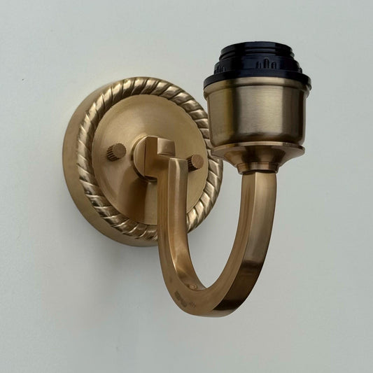Antique Brass Wall Sconce Industrial Vintage Light | Dining Room | Kitchen Table